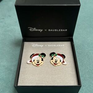 Disney x BAUBLEBAR Mickey Mouse Christmas Earrings New